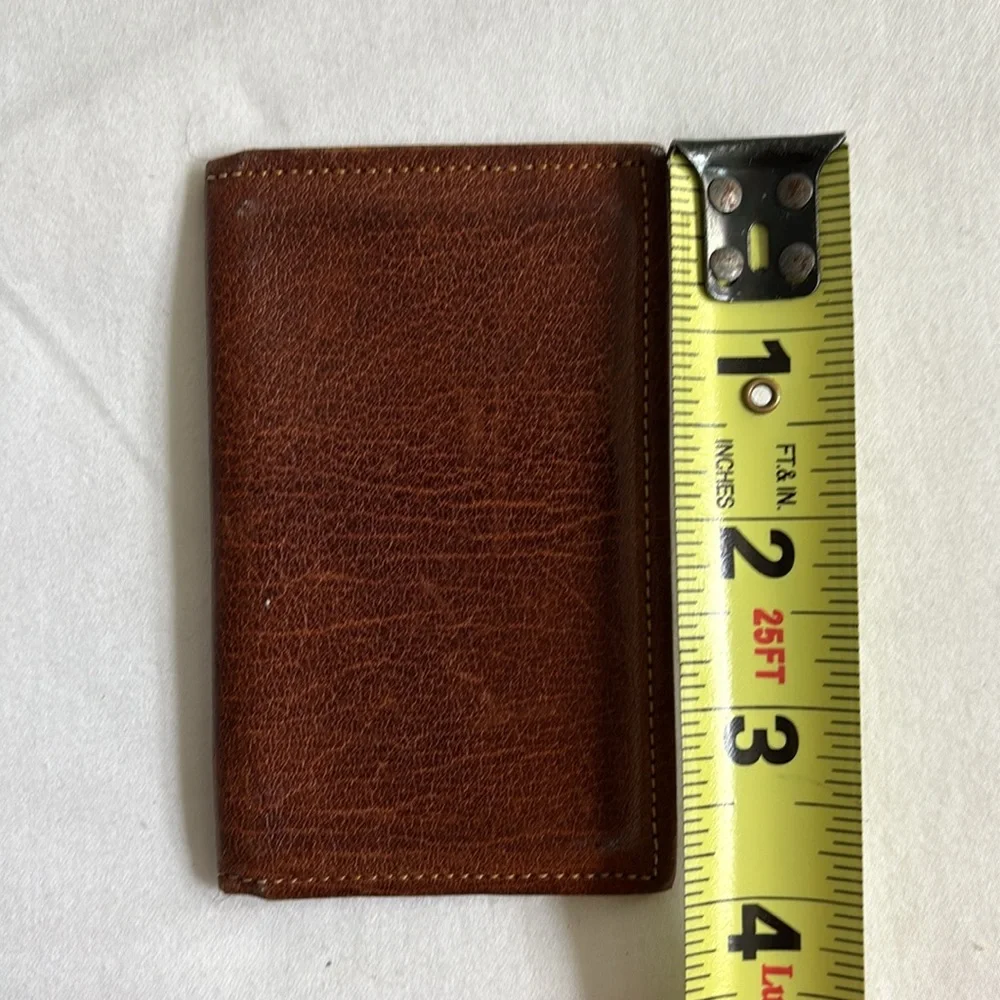 🩵5/$25🩵 Vintage Rolfs Golden Circle water buffalo leather flat card case